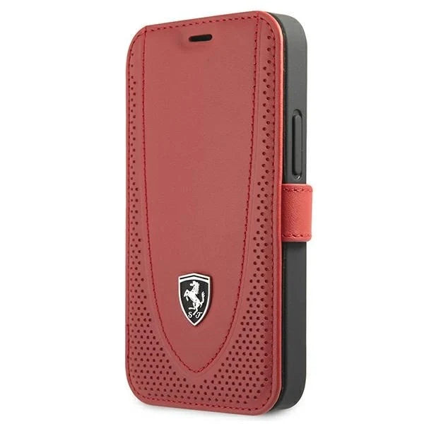 Ferrari FEOGOFLBKP12SRE iPhone 12 mini 5.4’’ red/red book Off Track Perforated - Cell phone cases and covers<<<HurtelXML