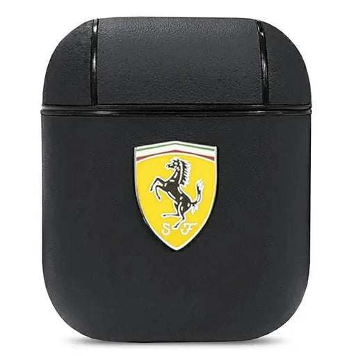 Ferrari FESA2LEBK AirPods cover black/black On Track Leather - Cell phone cases and covers<<<HurtelXML