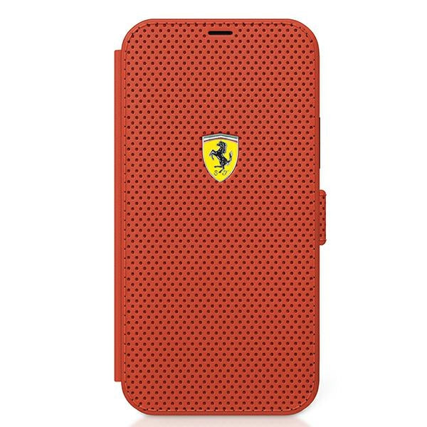 Ferrari FESPEFLBKP12SRE iPhone 12 mini 5.4’’ red/red book On Track Perforated - Cell phone cases and covers<<<HurtelXML