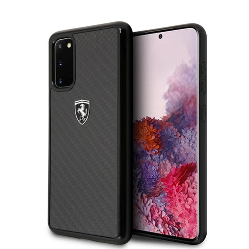 Ferrari Hardcase FEHCAHCS62BK S20 G980 black/black Carbon Heritage - Cell phone cases and covers<<<HurtelXML