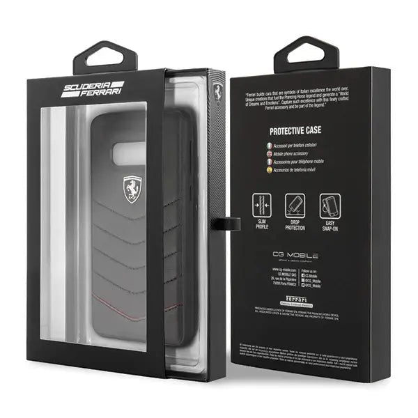Ferrari Hardcase FEHQUHCS10LBK S10e G970 black/black - Cell phone cases and covers<<<HurtelXML