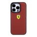 Ferrari Leather Stitched Lines case for iPhone 15 Pro - red - Cell phone cases and covers<<<HurtelXML