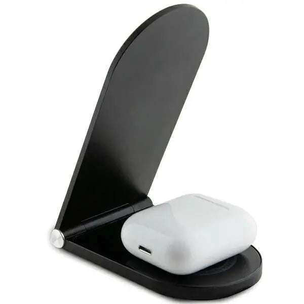 Ferrari Printed Logo MagSafe foldable 2in1 15W inductive charger - black - Cell phone USB charger<<<HurtelXML