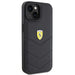 Ferrari Quilted Metal Logo case for iPhone 15 - black - Cell phone cases and covers<<<HurtelXML