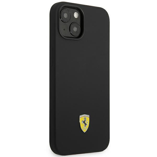 Ferrari FEHCP14MSIBBK iPhone 14 Plus 6.7&quot; black/black hardcase Silicone Metal Logo