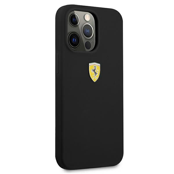Ferrari FESSIHCP13LBK iPhone 13 Pro / 13 6.1&quot; black/black hardcase Silicone