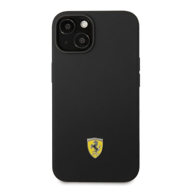 Ferrari FEHMSIP14SBK iPhone 14 6.1" black/black hardcase Silicone Metal Logo Magsafe