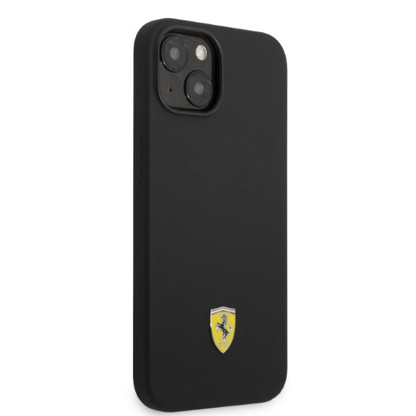 Ferrari FEHMSIP14SBK iPhone 14 6.1" black/black hardcase Silicone Metal Logo Magsafe