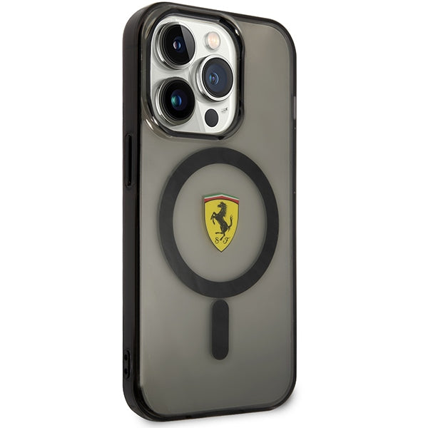 Ferrari FEHMP14LUKK iPhone 14 Pro 6.1" black/black hardcase Translucent Magsafe