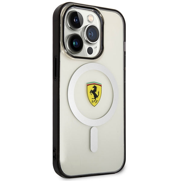 Ferrari FEHMP14LURKT iPhone 14 Pro 6.1" clear/transparent hardcase Outline Magsafe