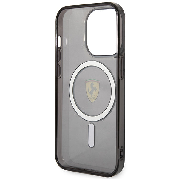 Ferrari FEHMP14XURKK iPhone 14 Pro Max 6.7" black/black hardcase Translucent Magsafe