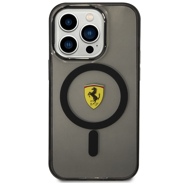 Ferrari FEHMP14XURKK iPhone 14 Pro Max 6.7" black/black hardcase Translucent Magsafe
