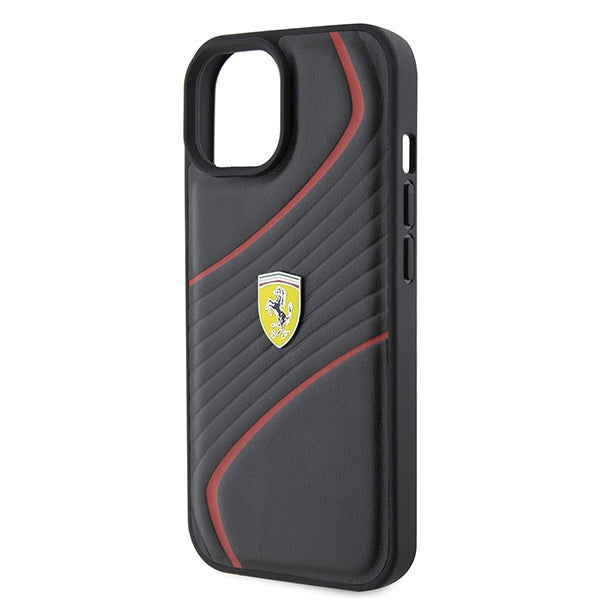 Ferrari FEHCP15SPTWK iPhone 15 6.1" black/black hardcase Twist Metal Logo