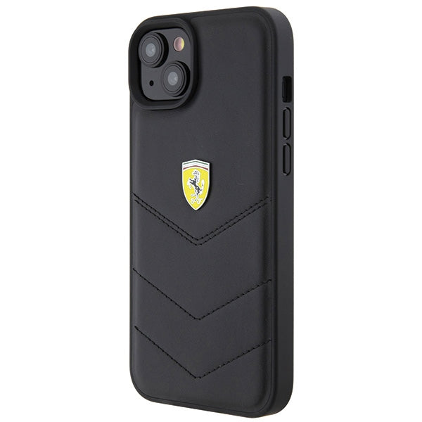 Ferrari FEHCP15MRDUK iPhone 15 Plus 6.7" black/black hardcase Quilted Metal Logo