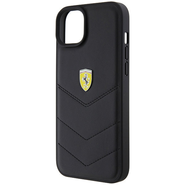 Ferrari FEHCP15MRDUK iPhone 15 Plus 6.7" black/black hardcase Quilted Metal Logo