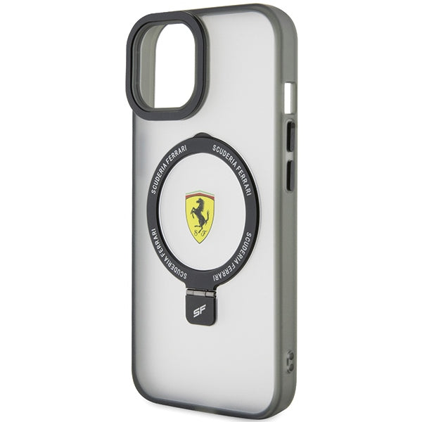 Ferrari FEHMP15SUSCAK iPhone 15 6.1" black/black hardcase Ring Stand 2023 Collection MagSafe