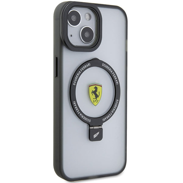 Ferrari FEHMP15SUSCAK iPhone 15 6.1" black/black hardcase Ring Stand 2023 Collection MagSafe