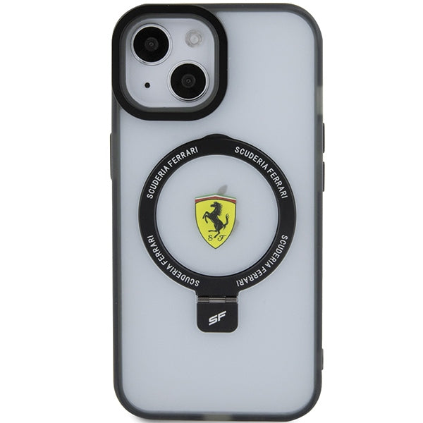 Ferrari FEHMP15SUSCAK iPhone 15 6.1" black/black hardcase Ring Stand 2023 Collection MagSafe
