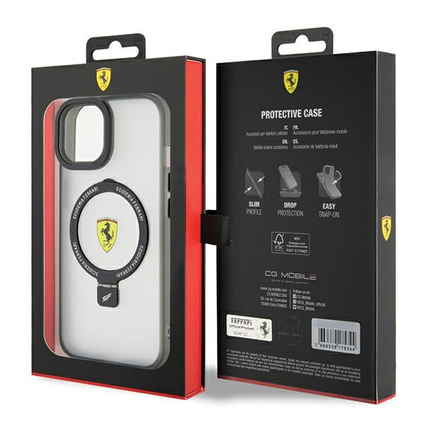 Ferrari Ring Stand 2023 Collection MagSafe Case for iPhone 15 Plus / 14 Plus - Transparent