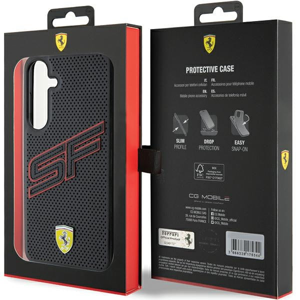 Ferrari Big SF Perforated case for Samsung Galaxy S24+ - black