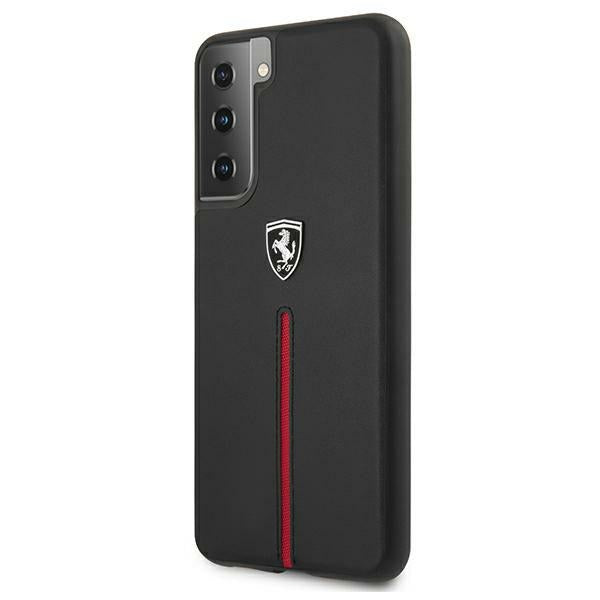Ferrari FEOSIHCS21SBK S21 G991 black/black hardcase Off Track Leather Nylon Stripe