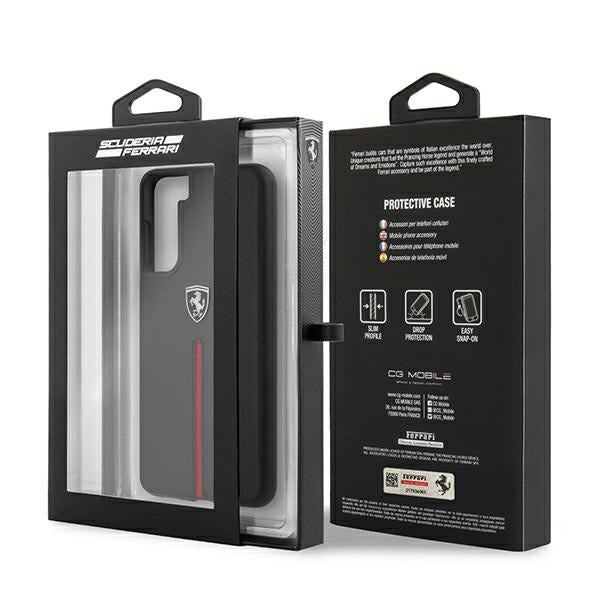 Ferrari FEOSIHCS21SBK S21 G991 black/black hardcase Off Track Leather Nylon Stripe