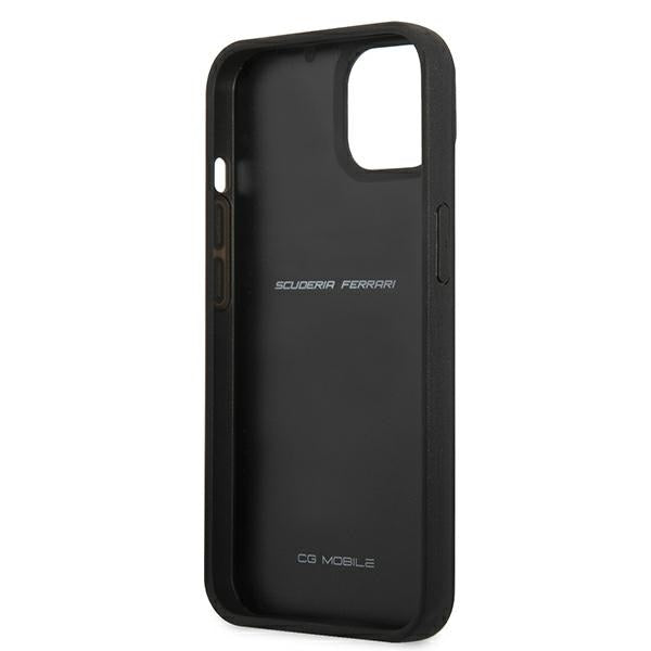 Ferrari FEHCP13SFCABK iPhone 13 mini 5.4&quot; black/black hardcase On Track Real Carbon
