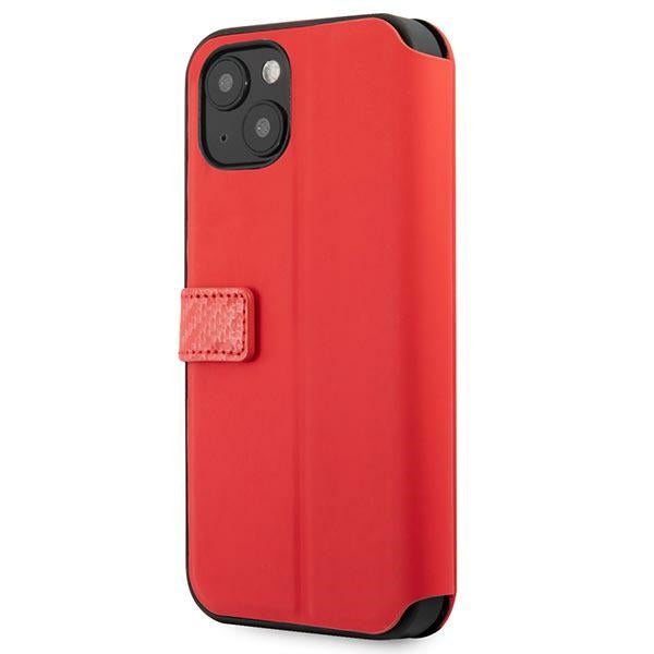 Ferrari FESAXFLBKP13SRE iPhone 13 mini 5.4" red/red book On Track Carbon Stripe