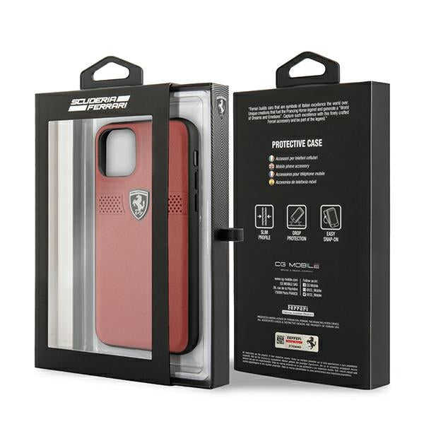 Ferrari FEOBAHCN58RE iPhone 11 Pro 5.8&quot; red/red hardcase Off Track Leather