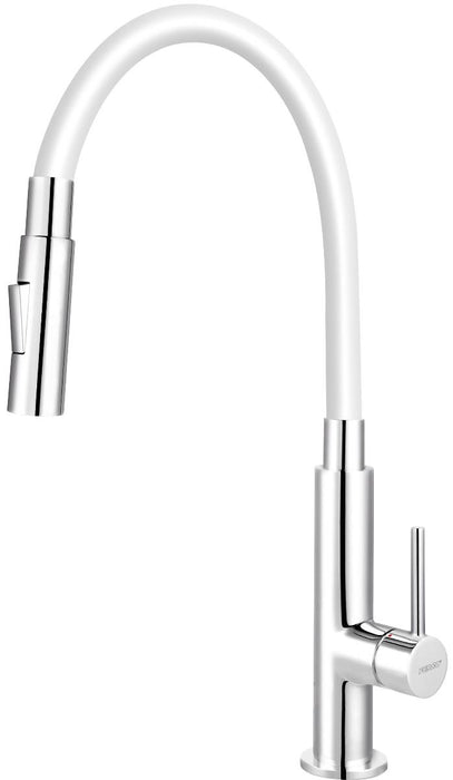 STANDING MIXER FLEXIBLE SPOUT WHITE FERRO
