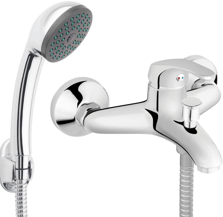 WALL MIXER FOR BATH WITH HAND SHOWER