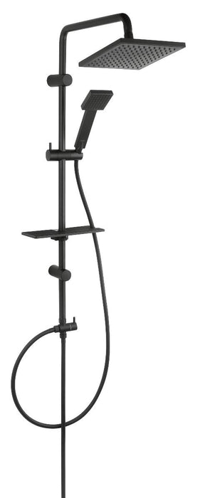 SHOWER SYSTEM WITHOUT MIXER MATTEO BLACK