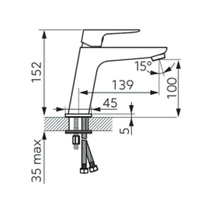 LIPPI FERRO STANDING BASIN FAUCET