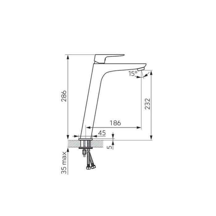 LIPPI STANDING BASIN FAUCET TALL