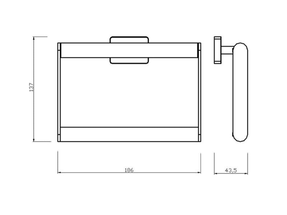 TOWEL HANGER GRETA BLACK MAT