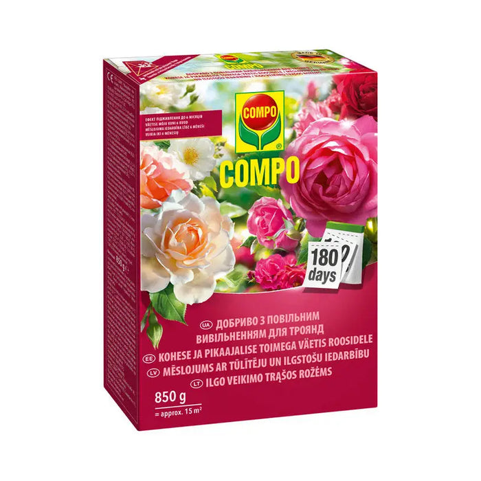 FERTILIZER FOR ROSES WITH LONG-TERM ACTION 0.85KG COMPO - Торове<<<Торове почви и тревни смески<<<Градина<<<Praktiker