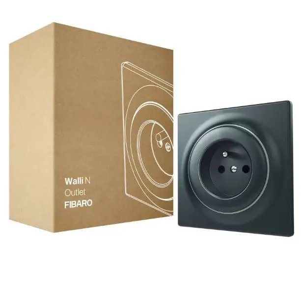 Fibaro outlet Walli Outlet N Type E anthracite FGWSONE-011-8 - ActuatorsIND-URW<<<Smart houseIND<<<ActionPL
