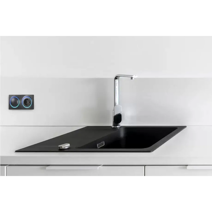 Fibaro Walli smart electrical socket FGWOE-011-8 Wallli Outlet Anthracite - ActuatorsIND-URW<<<Smart houseIND<<<ActionPL