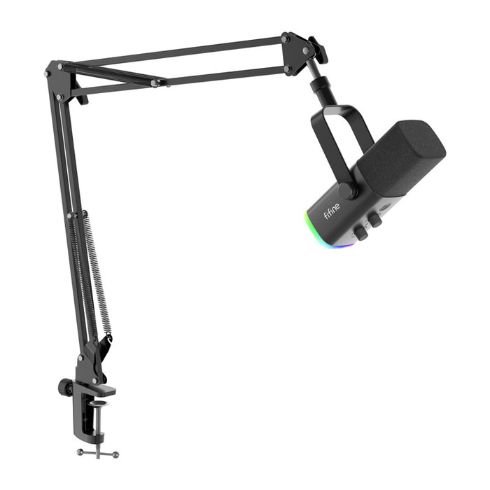 Fifine AM8T gaming microphone with boom arm (black)