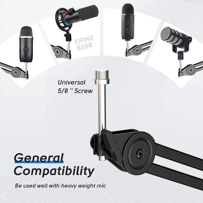 Fifine BM63 microphone desk stand (black)