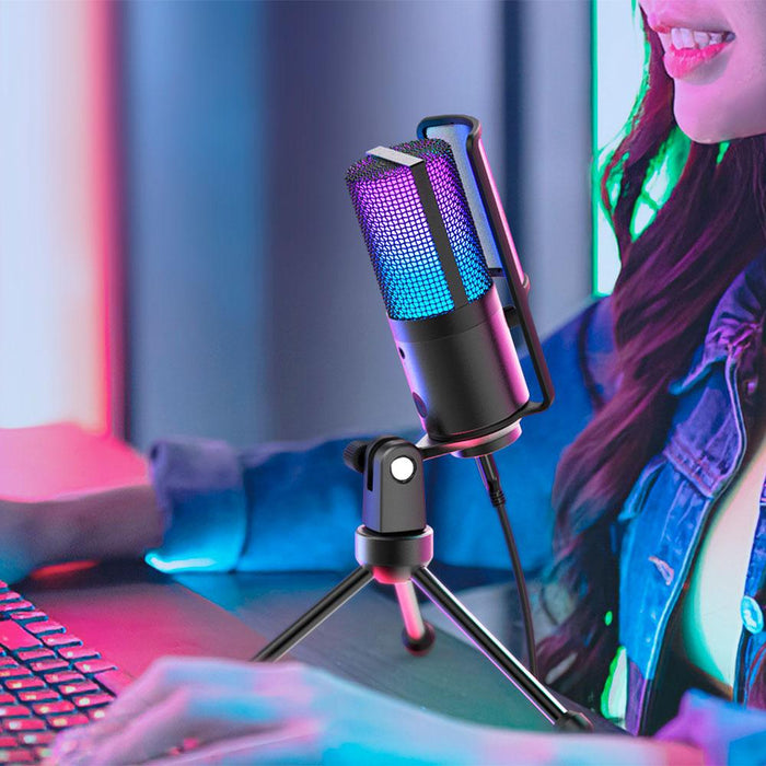 Desktop microphone FIFINE K669 PRO2 RGB - Black