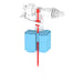 FILLING MECHANISM UNIVERSAL NIKIPLAST - Резервни части и аксесоари<<<Санитарна керамика и аксесоари<<<Баня<<<Praktiker