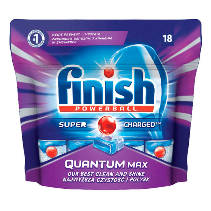 Detergent Finish Quantum Max 18tabs. Regular dishwasher tablets
