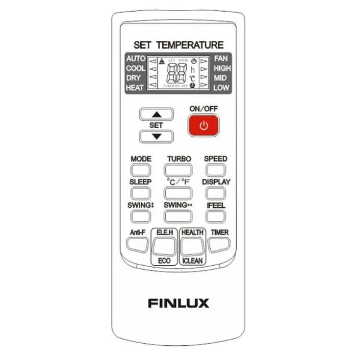 Air conditioner Finlux 48KA3PH, 48000 cooling/heating BTU, A+++, Inverter systems