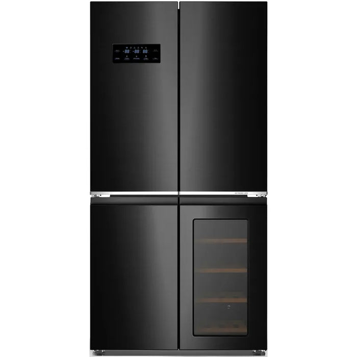 Side-by-Side Refrigerator Finlux FFD605WBL, 605 l, E, Black