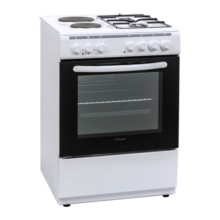 Cooker (electric/gas) Finlux FXC 622M, 2 gas 2 current, White