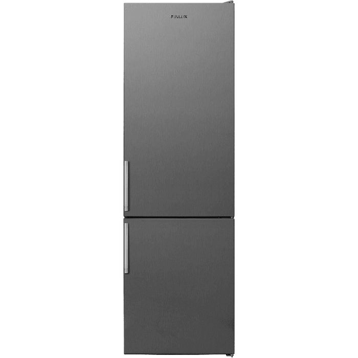 Refrigerator with freezer Finlux FXCA 28902NS NFE, 270 l, E, No Frost, Stainless steel