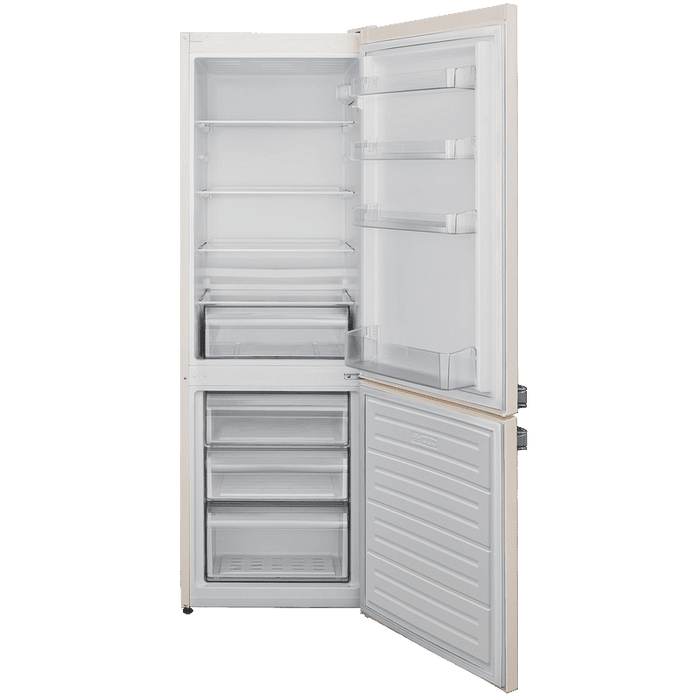Fridge-freezer Finlux FXCA 31320 BEE RETRO, 268 l, E, Beige, Static