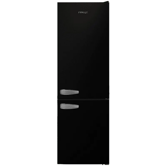Refrigerator with freezer Finlux FXCA 31330 BLE RETRO, 268 l, E, Static, Black