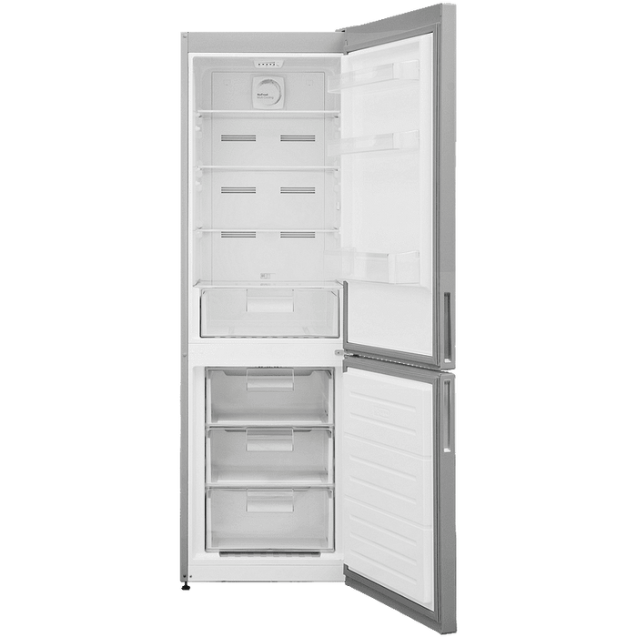 Fridge-freezer Finlux FXCA 37950 NFIXЕ, 295 l, E, No Frost, Yes, Stainless steel